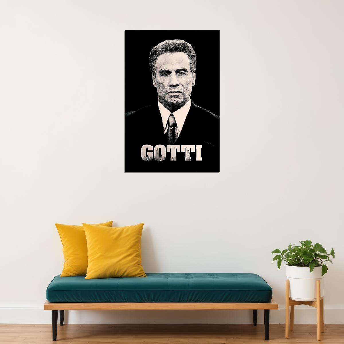Gotti Movie Kevin Connolly John Travolta John Gotti Drama Poster Wall Art Print Home Wall Decor - xonomax