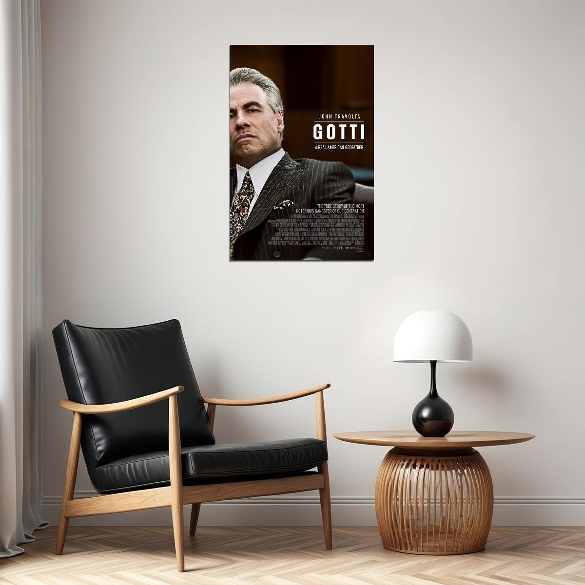 Gotti Movie Kevin Connolly John Travolta John Gotti Poster Wall Art Print Home Wall Decor - xonomax