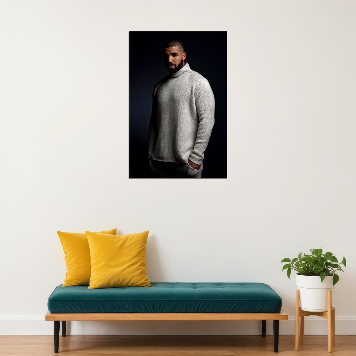 Drake Hip Hop Rap Music Star Rapper Singer Poster Wall Art Print Home Wall Decor - xonomax