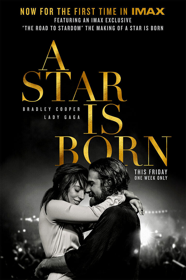 A Star Is Born Bradley Cooper Lady Gaga 2018 Movie Romance Poster Wall Art Print Home Wall Decor - xonomax