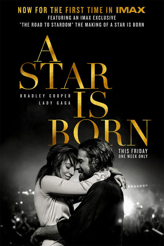 A Star Is Born Bradley Cooper Lady Gaga 2018 Movie Romance Poster Wall Art Print Home Wall Decor - xonomax