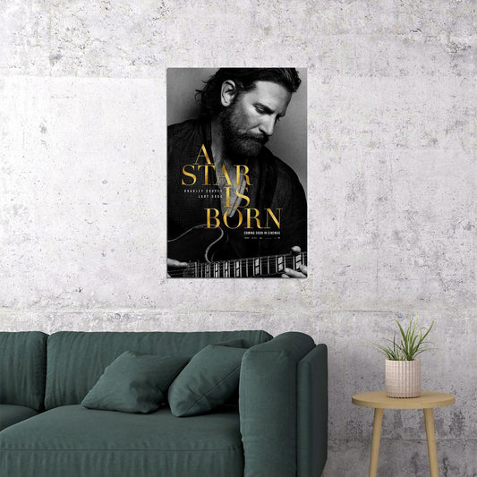 A Star Is Born Bradley Cooper Lady Gaga 2018 Movie Drama Poster Wall Art Print Home Wall Decor - xonomax