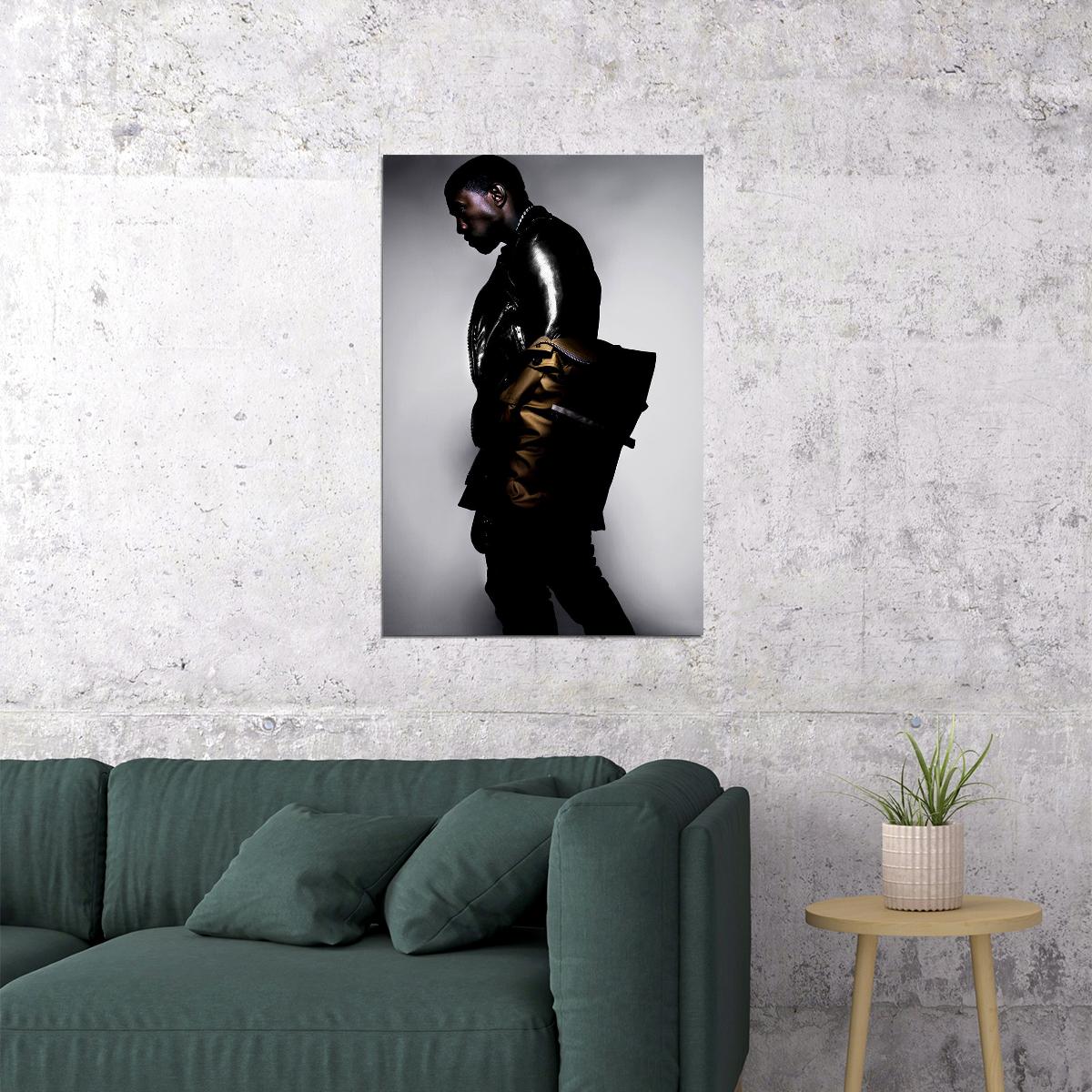 Kanye West Rapper Record Producer Singer Poster Wall Art Print Home Wall Decor - xonomax