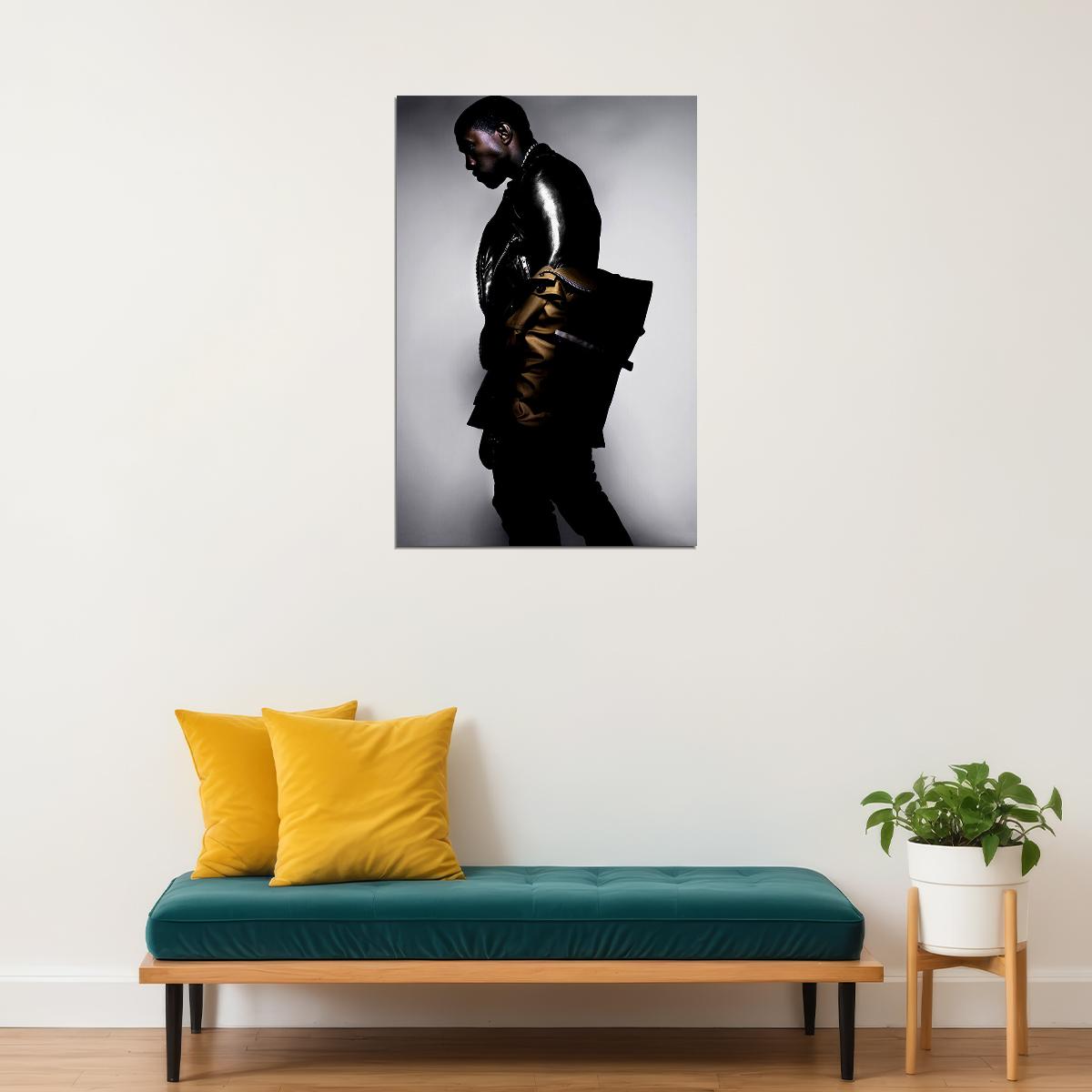 Kanye West Rapper Record Producer Singer Poster Wall Art Print Home Wall Decor - xonomax