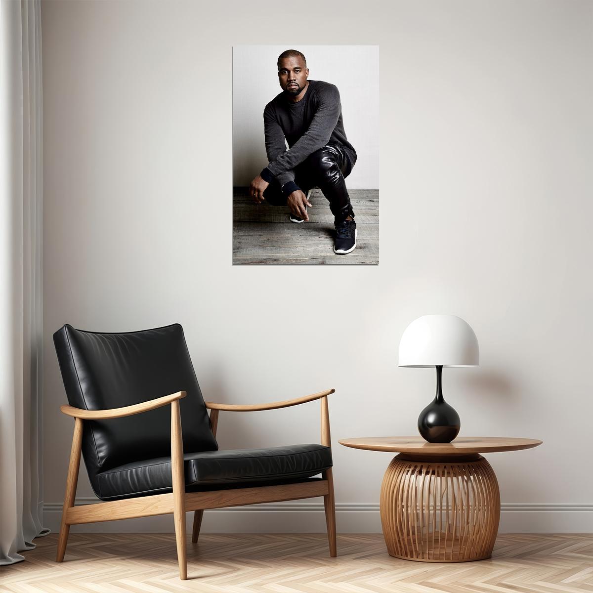 Kanye West Rapper Songwriter Music Singer Poster Wall Art Print Home Wall Decor - xonomax