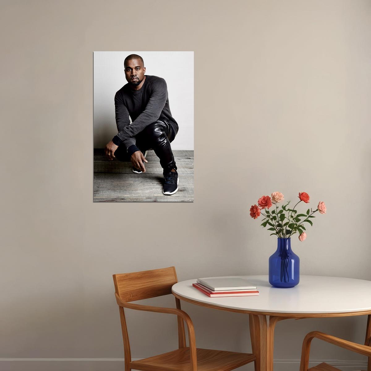 Kanye West Rapper Songwriter Music Singer Poster Wall Art Print Home Wall Decor - xonomax