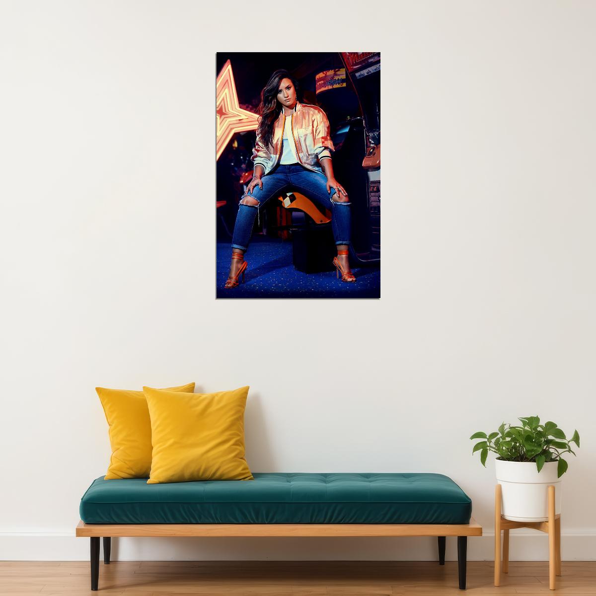 Demi Lovato Sexy Actress Singer Star Beautiful Model Poster Wall Art Print Home Wall Decor - xonomax