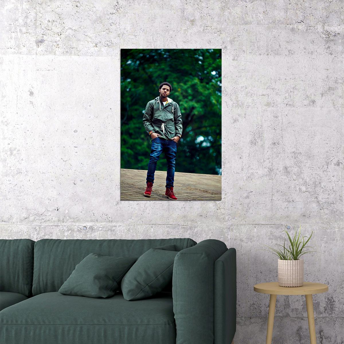 J Cole 2014 Forest Hills Drive Music Album Poster Wall Art Print Home Wall Decor - xonomax