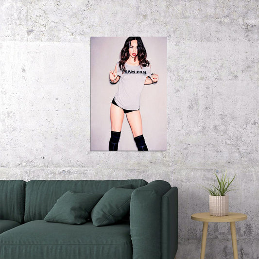 Megan Fox Movie Usa Actress Model Producer Artist Poster Wall Art Print Home Wall Decor - xonomax