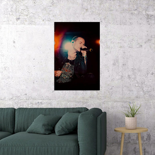 Chester Bennington Rock Music Band Singer Poster Wall Art Print Home Wall Decor - xonomax