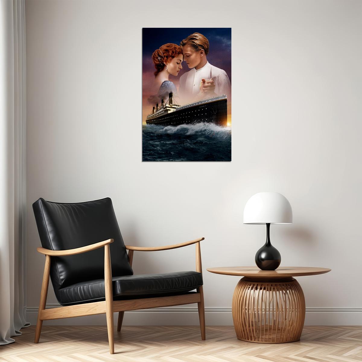 Titanic Movie Leonardo Dicaprio Drama Romantic Poster Wall Art Print Home Wall Decor - xonomax