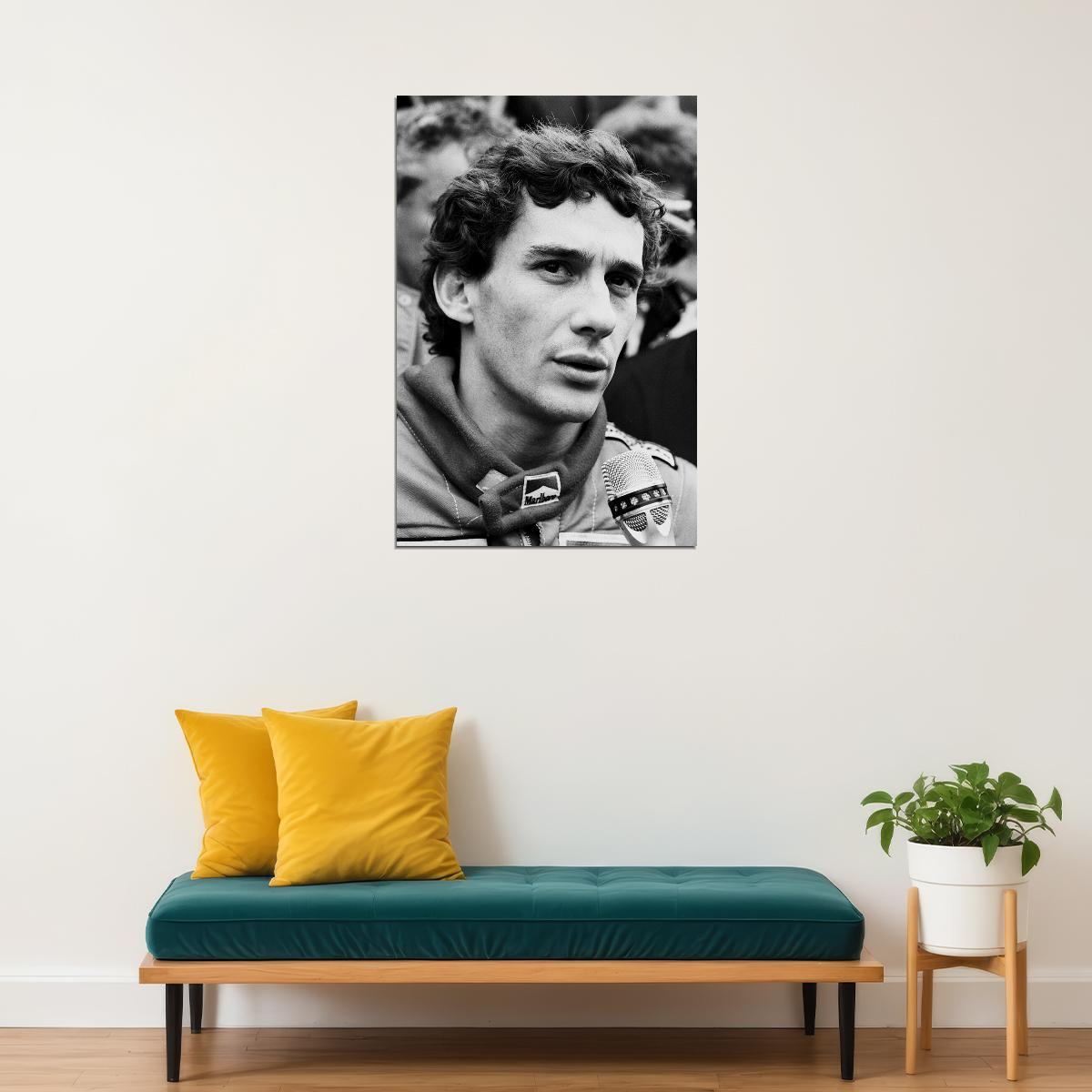 Ayrton Senna F1 Formula Car Racing Sport Poster Wall Art Print Home Wall Decor - xonomax