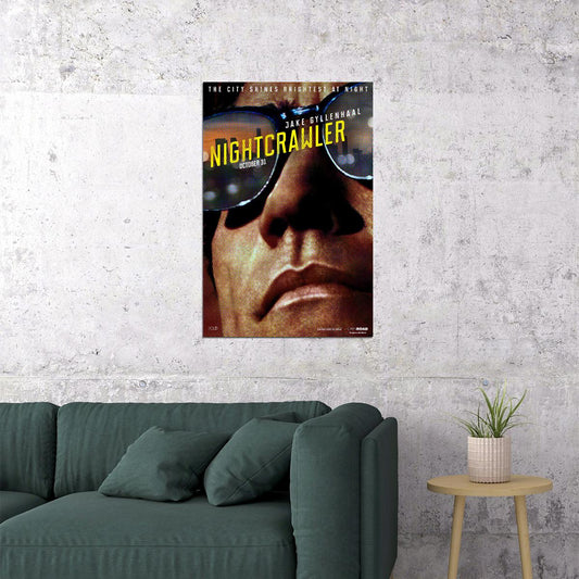 Nightcrawler 2014 Classic Movie Jake Gyllenhaal Crime Poster Wall Art Print Home Wall Decor - xonomax