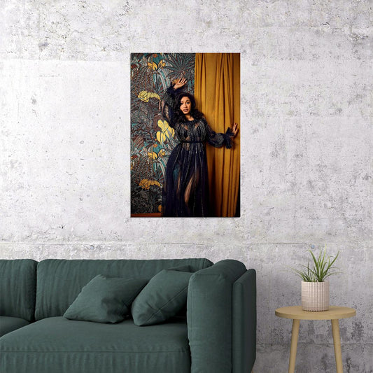Cardi B American Fashion Female Rapper Singer Poster Wall Art Print Home Wall Decor - xonomax