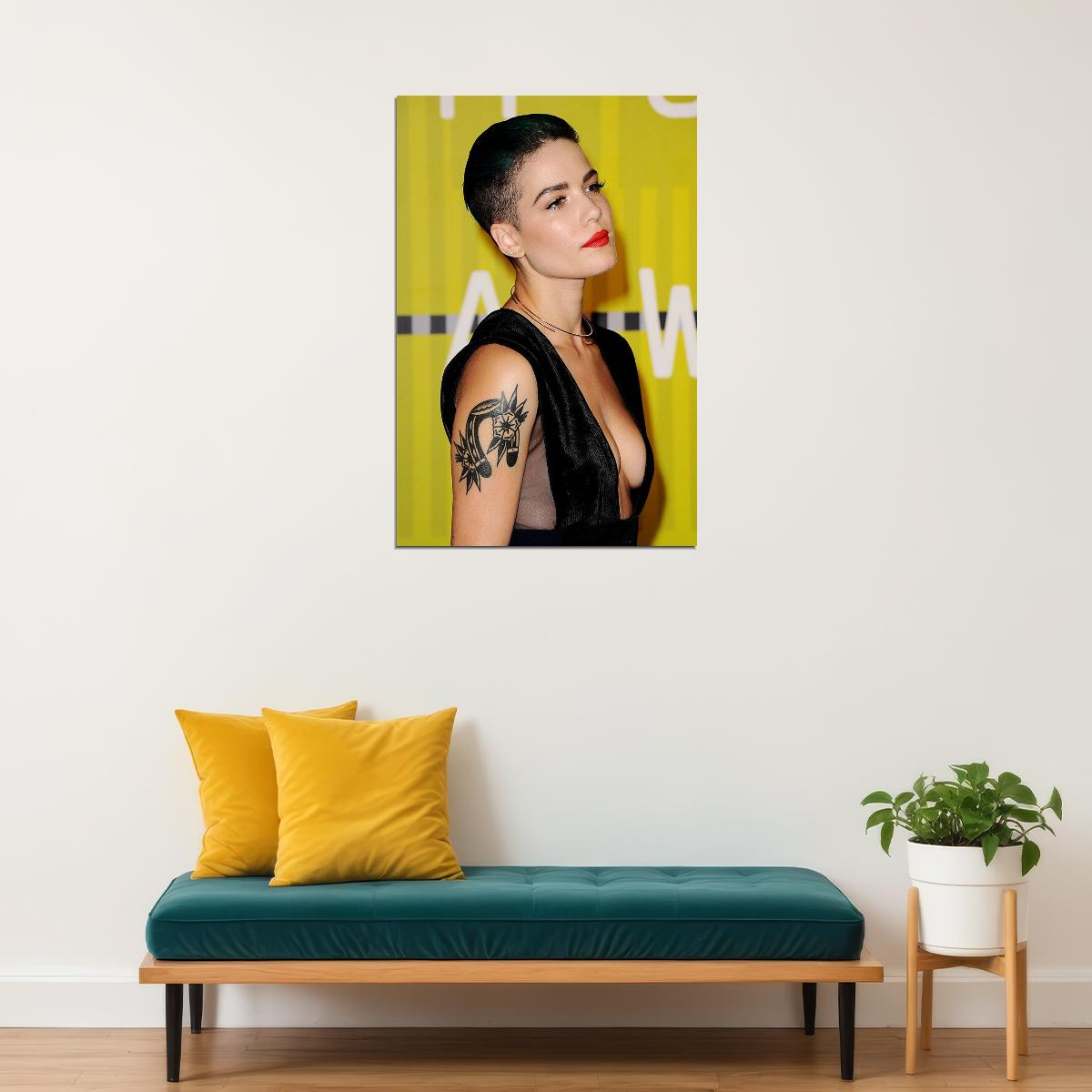 Halsey Beauty Music Album Badlands Star Singer Poster Wall Art Print Home Wall Decor - xonomax