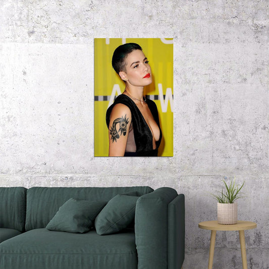 Halsey Beauty Music Album Badlands Star Singer Poster Wall Art Print Home Wall Decor - xonomax