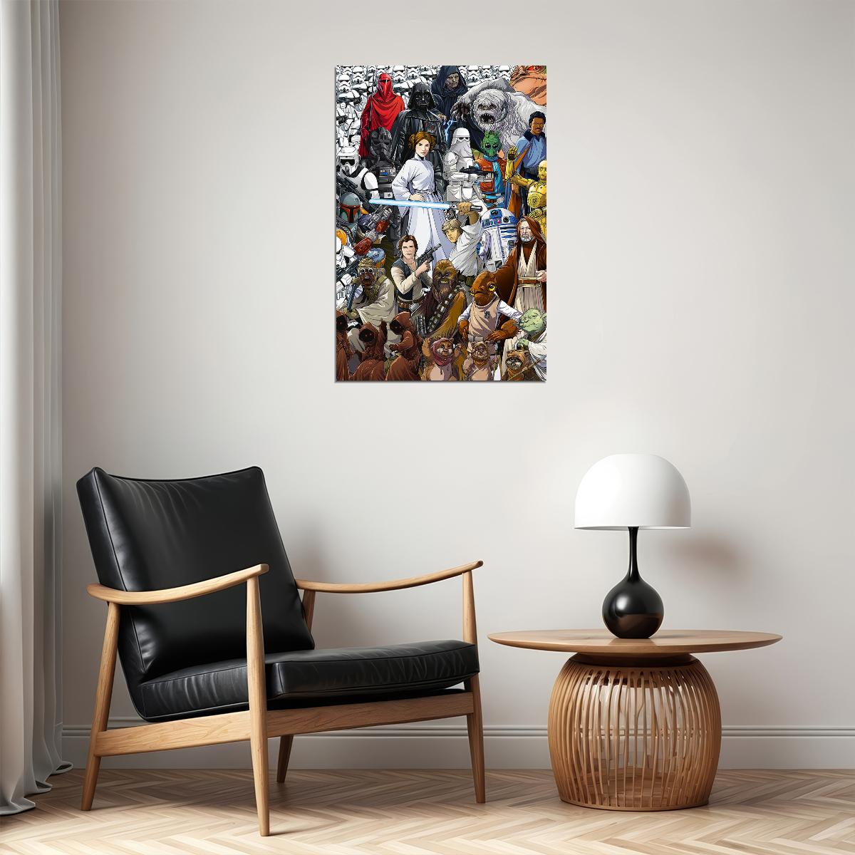 Star Wars Classic Movie Adventure Action Fantasy Poster Wall Art Print Home Wall Decor - xonomax