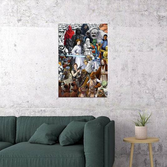 Star Wars Classic Movie Adventure Action Fantasy Poster Wall Art Print Home Wall Decor - xonomax