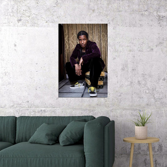 Asap Rocky American Rapper Rap Artist Poster Wall Art Print Home Wall Decor - xonomax