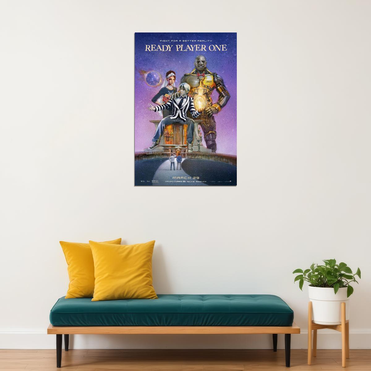 Ready Player One Movie Science Fiction Action Poster Wall Art Print Home Wall Decor - xonomax