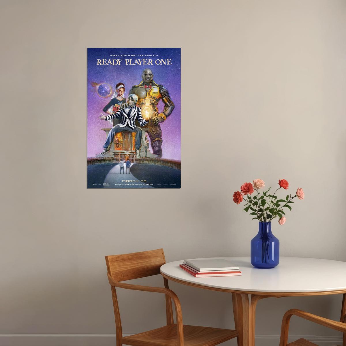 Ready Player One Movie Science Fiction Action Poster Wall Art Print Home Wall Decor - xonomax
