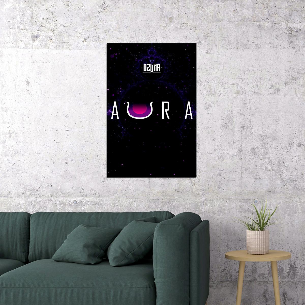 Ozuna Aura 2018 Rap Music Cardi B Akon Album Poster Wall Art Print Home Wall Decor - xonomax