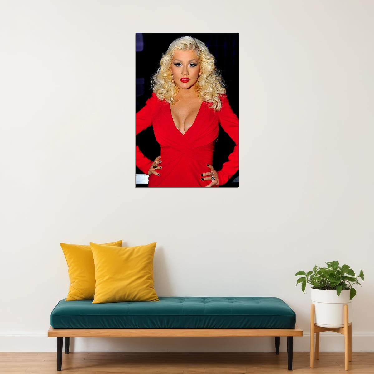 Christina Aguilera 2018 Songwriter Actor Producer Poster Wall Art Print Home Wall Decor - xonomax