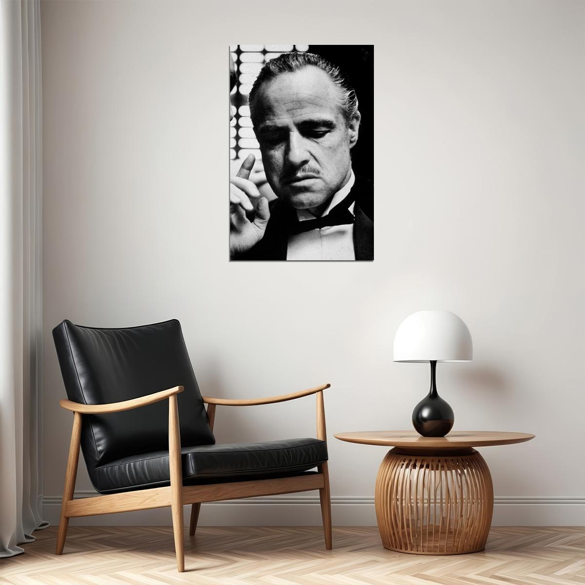 The Godfather Marlon Brando Al Pacino Classic Movie Crime Poster Wall Art Print Home Wall Decor - xonomax