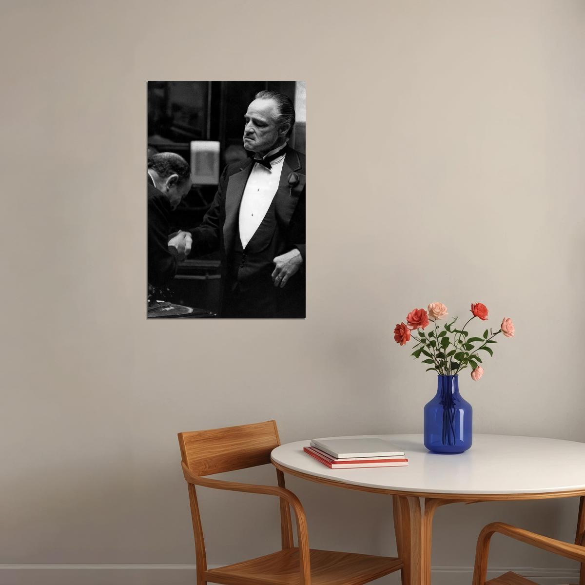 The Godfather Marlon Brando Al Pacino Classic Movie Action Poster Wall Art Print Home Wall Decor - xonomax