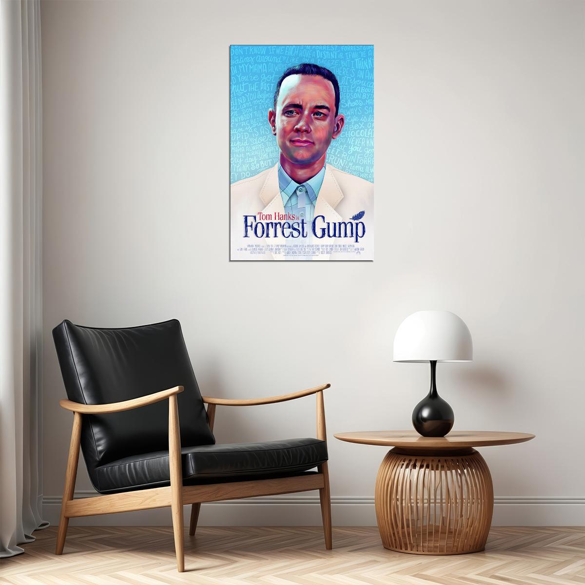 Forrest Gump 1993 Classic Movie Tom Hanks Drama Poster Wall Art Print Home Wall Decor - xonomax