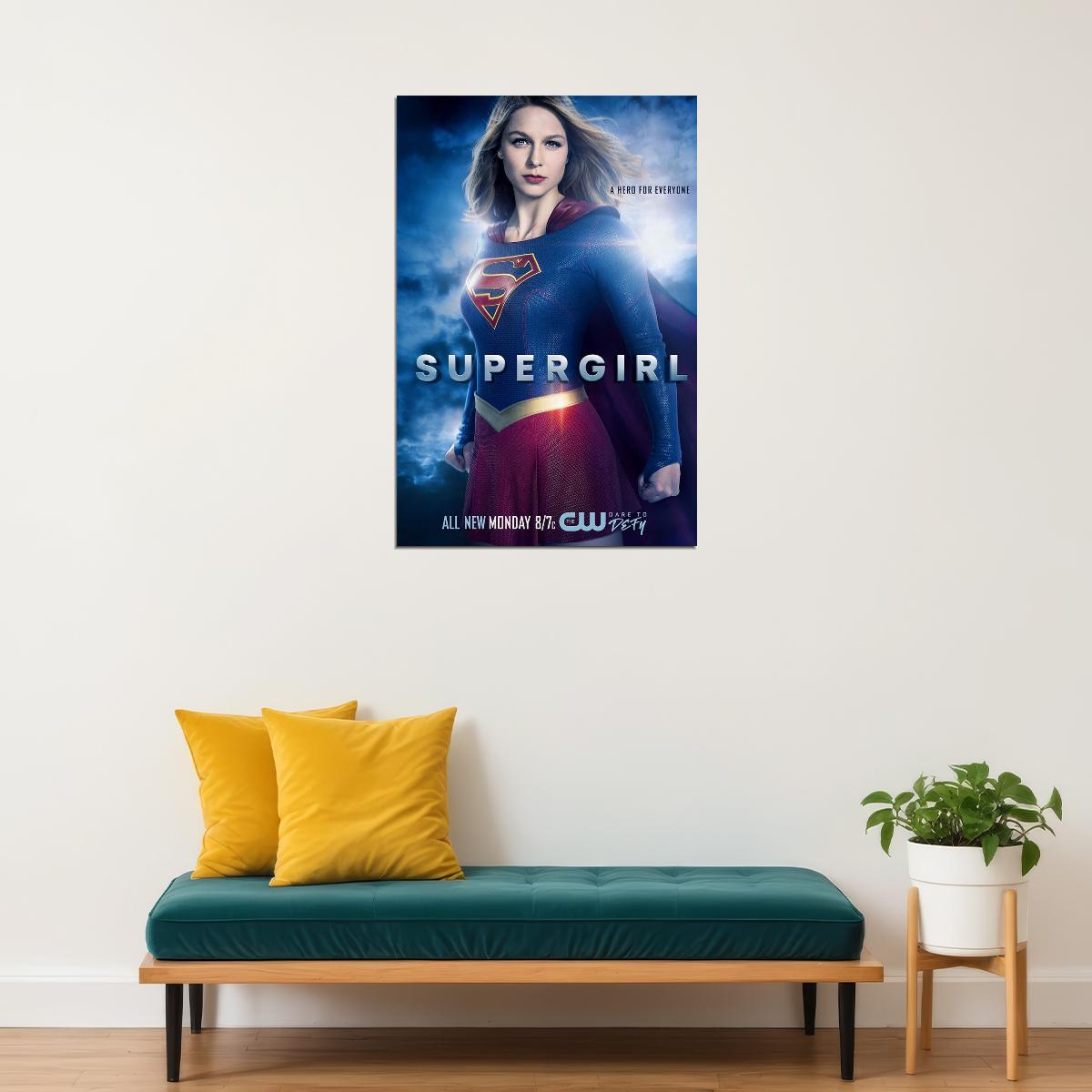 Supergirl Season 4 Tv Series Superhero Adventure Poster Wall Art Print Home Wall Decor - xonomax