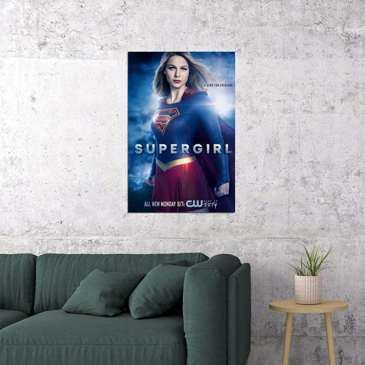 Supergirl Season 4 Tv Series Superhero Adventure Poster Wall Art Print Home Wall Decor - xonomax