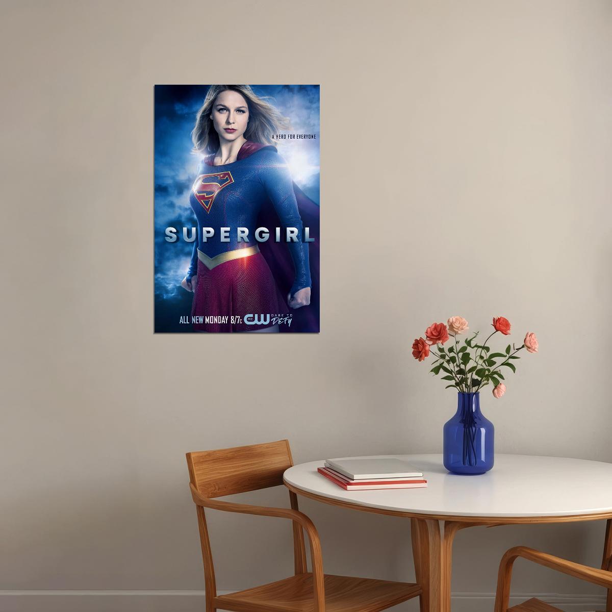 Supergirl Season 4 Tv Series Superhero Adventure Poster Wall Art Print Home Wall Decor - xonomax