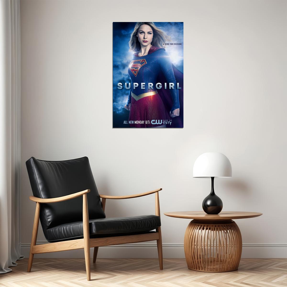 Supergirl Season 4 Tv Series Superhero Adventure Poster Wall Art Print Home Wall Decor - xonomax