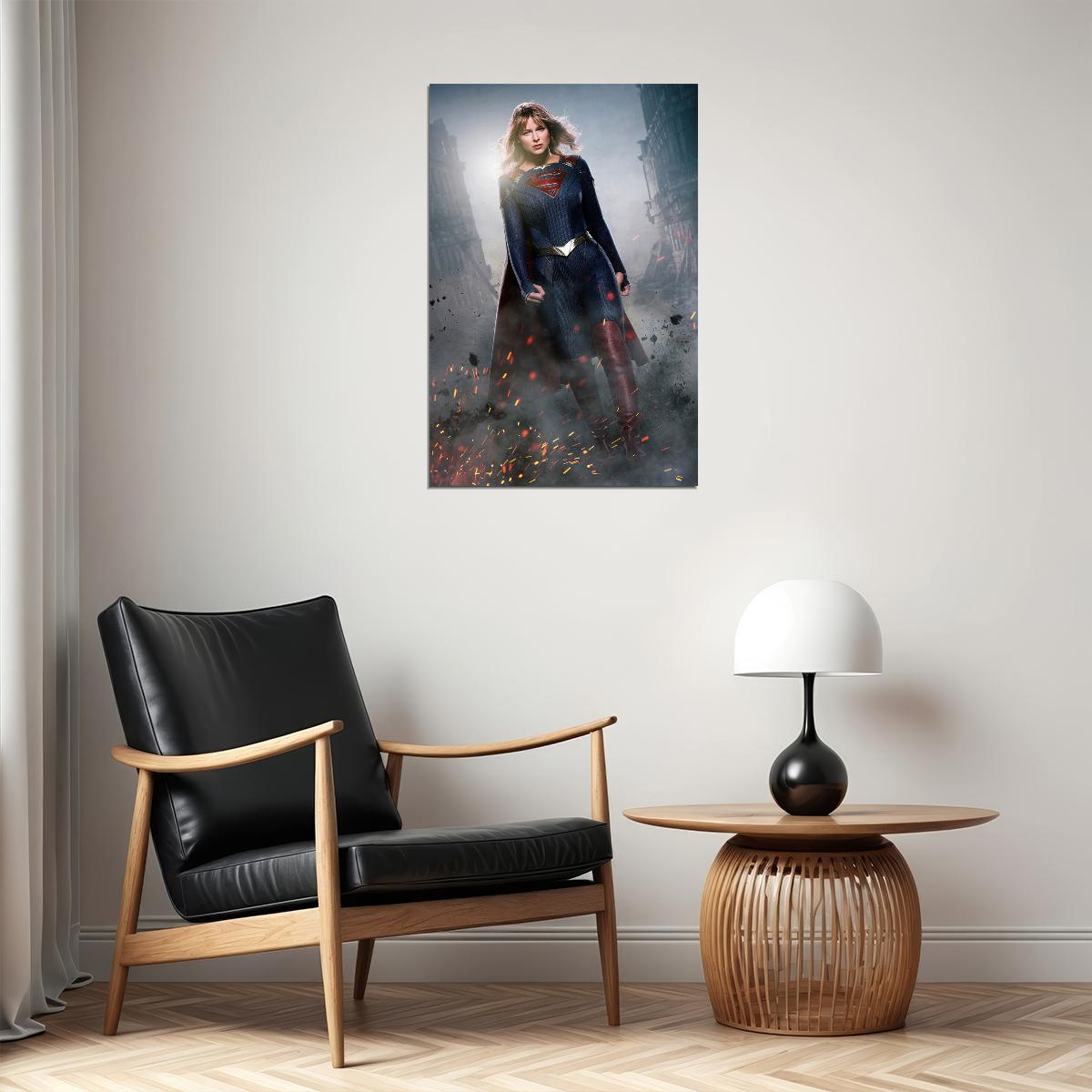 Supergirl Season 4 Tv Series Superhero Action Poster Wall Art Print Home Wall Decor - xonomax
