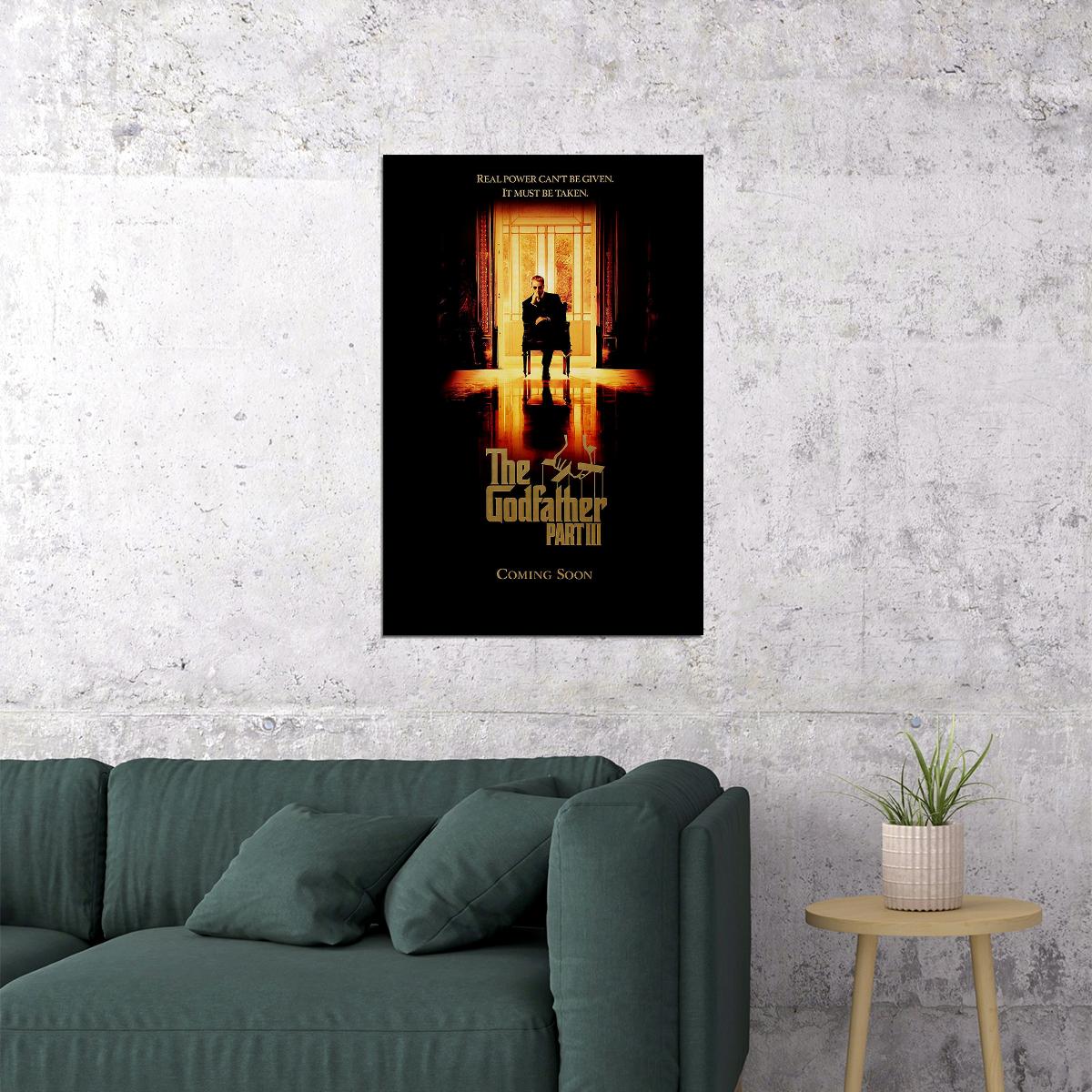 The Godfather Part Iii Al Pacino Classic Movie Poster Wall Art Print Home Wall Decor - xonomax