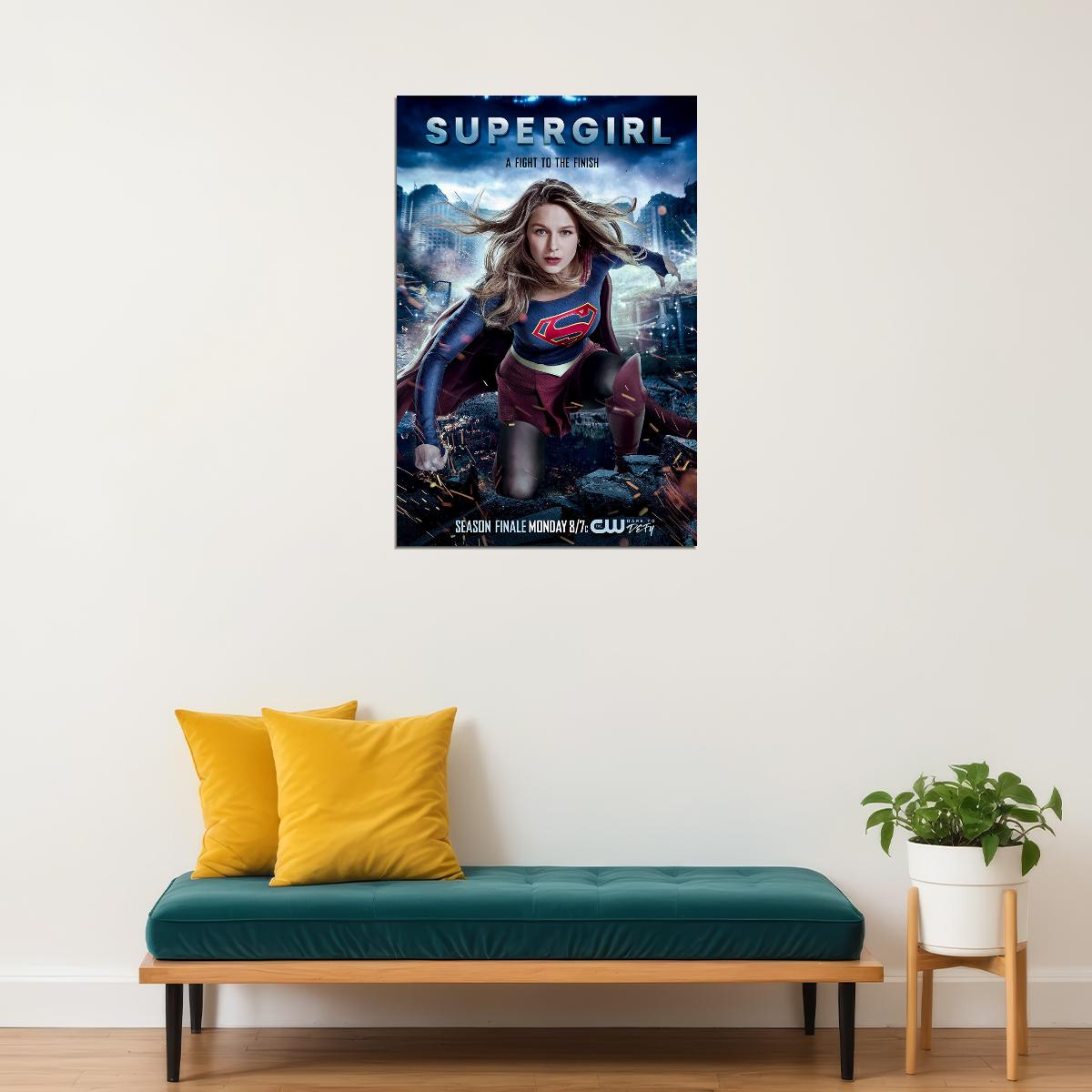 Supergirl Season 5 Movie Tv Series Crime Action Poster Wall Art Print Home Wall Decor - xonomax