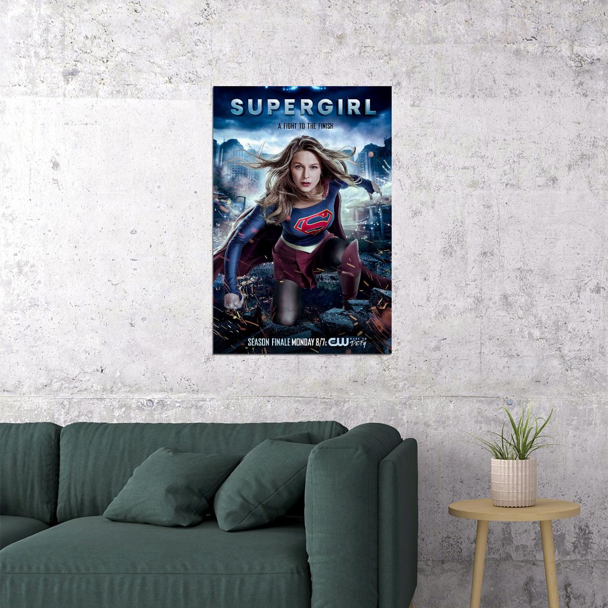 Supergirl Season 5 Movie Tv Series Crime Action Poster Wall Art Print Home Wall Decor - xonomax