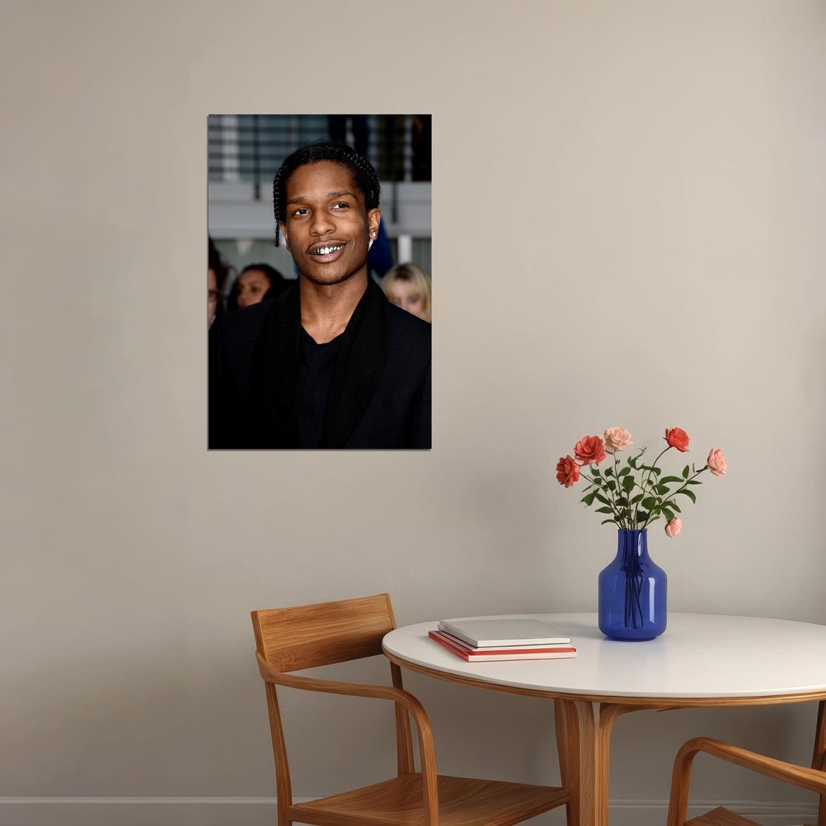 Asap Rocky Rap Music Star Hip Hop Rapper Star Poster Wall Art Print Home Wall Decor - xonomax