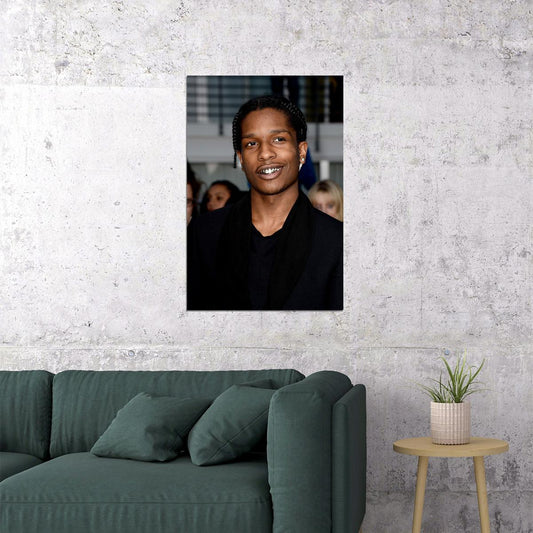Asap Rocky Rap Music Star Hip Hop Rapper Star Poster Wall Art Print Home Wall Decor - xonomax