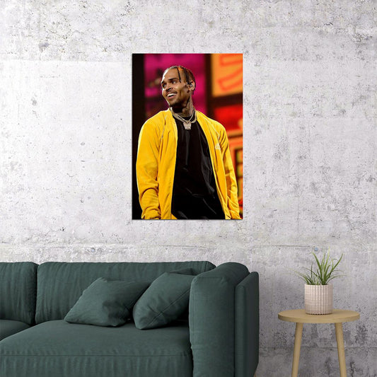 Chris Brown Music Hip Hop Musician Rapper Poster Wall Art Print Home Wall Decor - xonomax