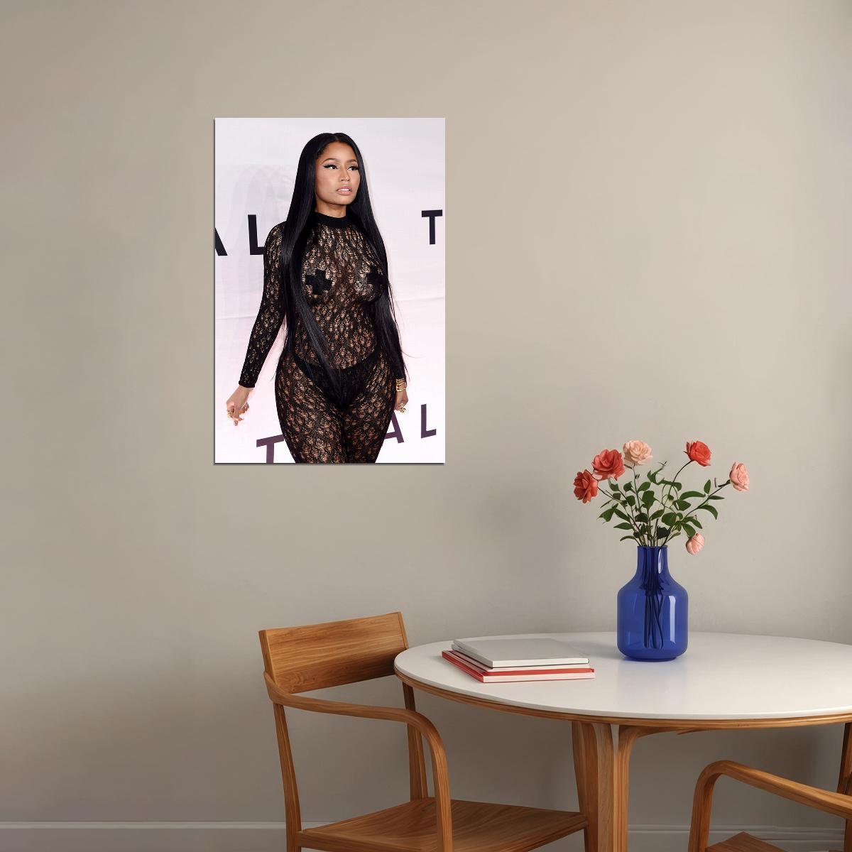 Nicki Minaj Sexy Girl Rap Music Singer Anaconda Poster Wall Art Print Home Wall Decor - xonomax