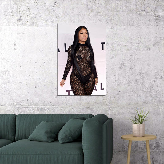 Nicki Minaj Sexy Girl Rap Music Singer Anaconda Poster Wall Art Print Home Wall Decor - xonomax
