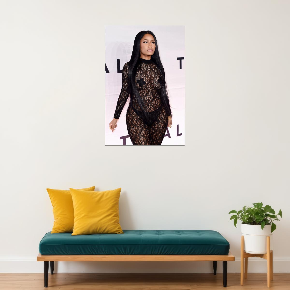 Nicki Minaj Sexy Girl Rap Music Singer Anaconda Poster Wall Art Print Home Wall Decor - xonomax