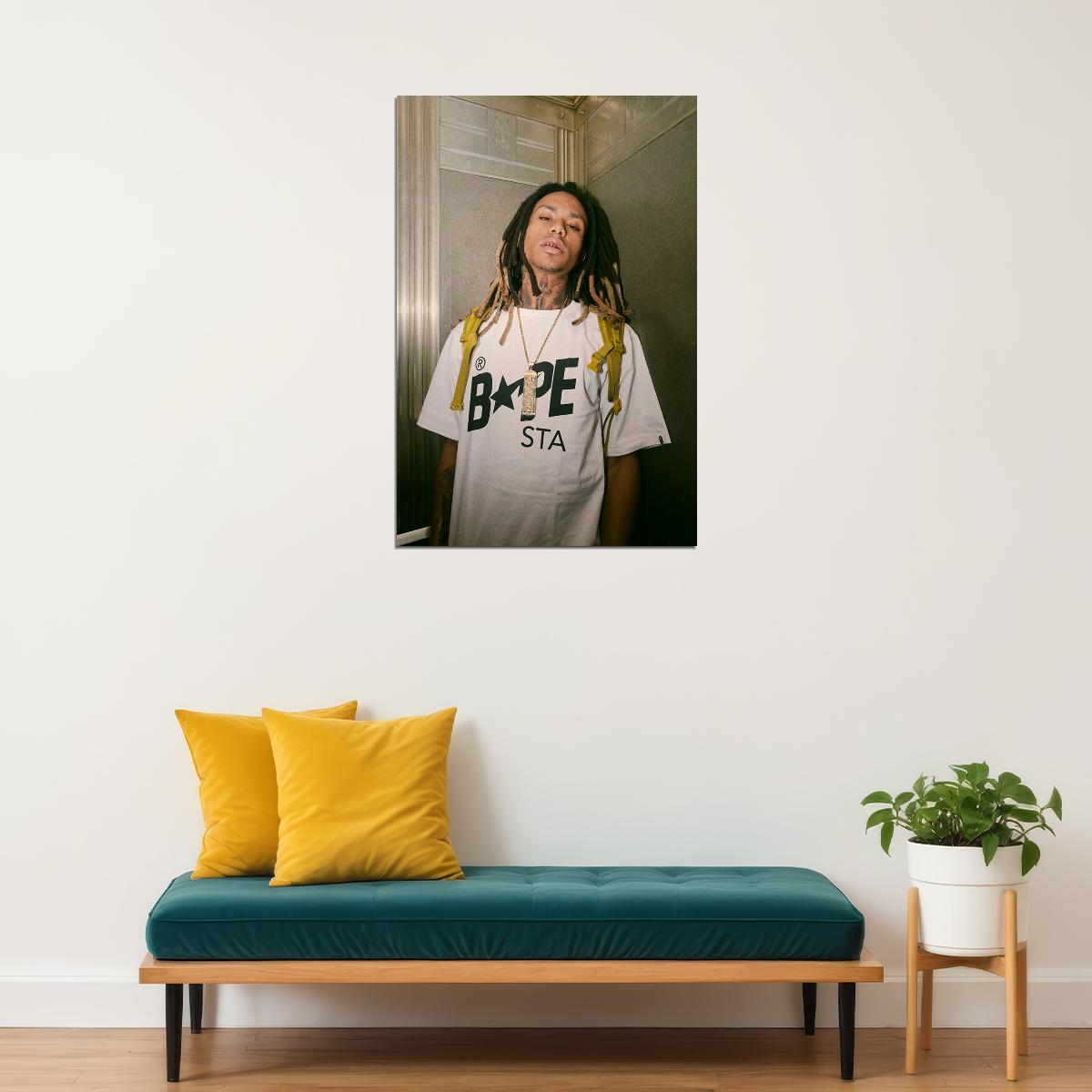 Lil Gnar Germ Rapper Hip Hop Music Album Cover Singer Poster Wall Art Print Home Wall Decor - xonomax