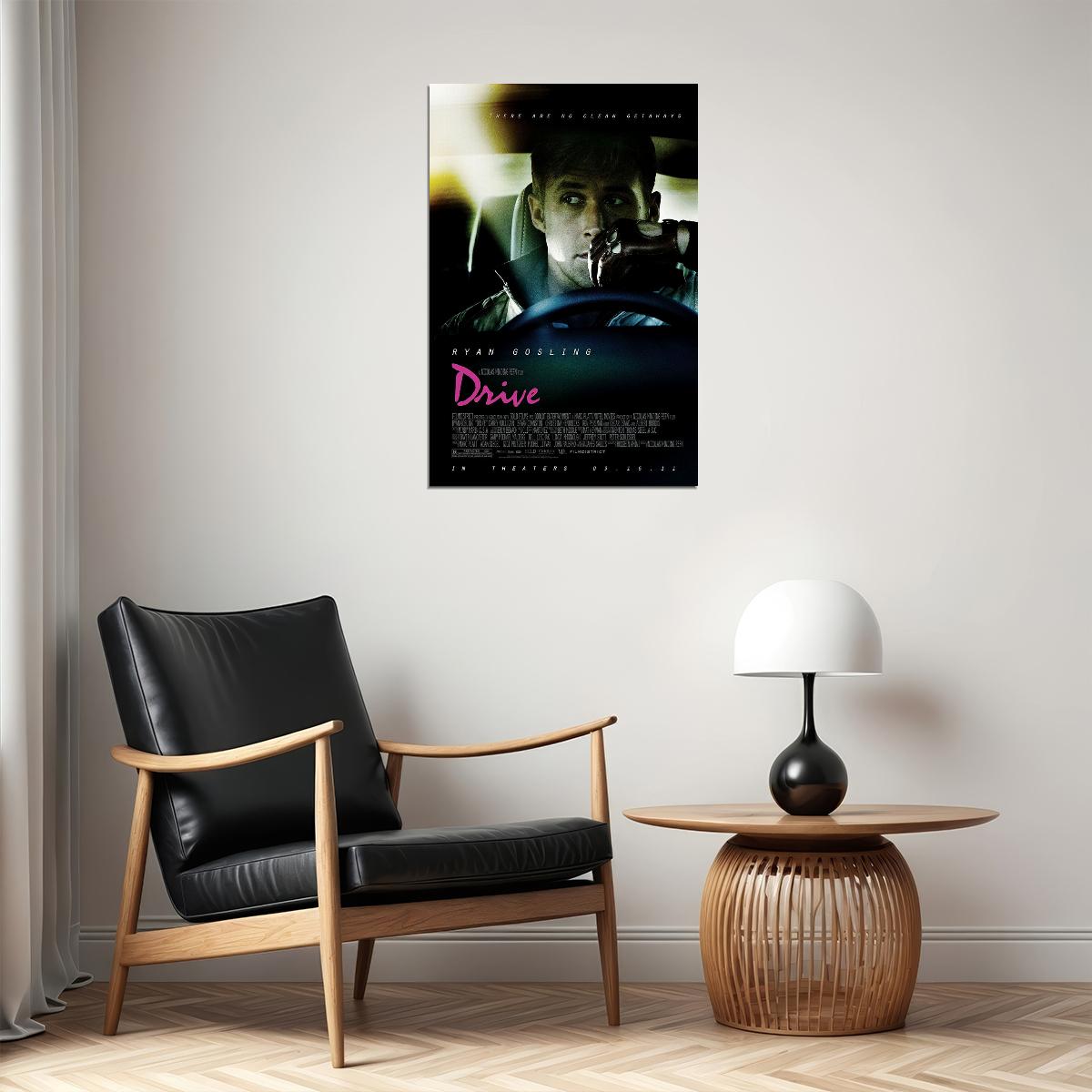Drive Movie Ryan Gosling Classic Film Comic Action Poster Wall Art Print Home Wall Decor - xonomax