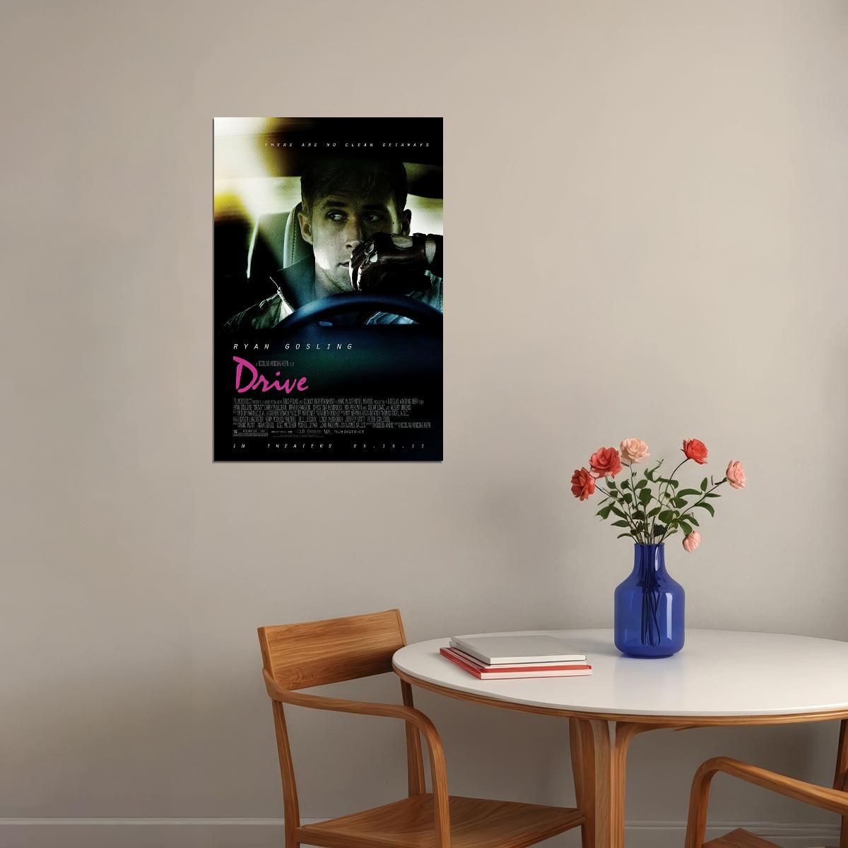 Drive Movie Ryan Gosling Classic Film Comic Action Poster Wall Art Print Home Wall Decor - xonomax