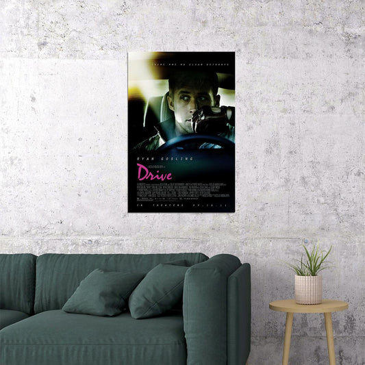 Drive Movie Ryan Gosling Classic Film Comic Action Poster Wall Art Print Home Wall Decor - xonomax