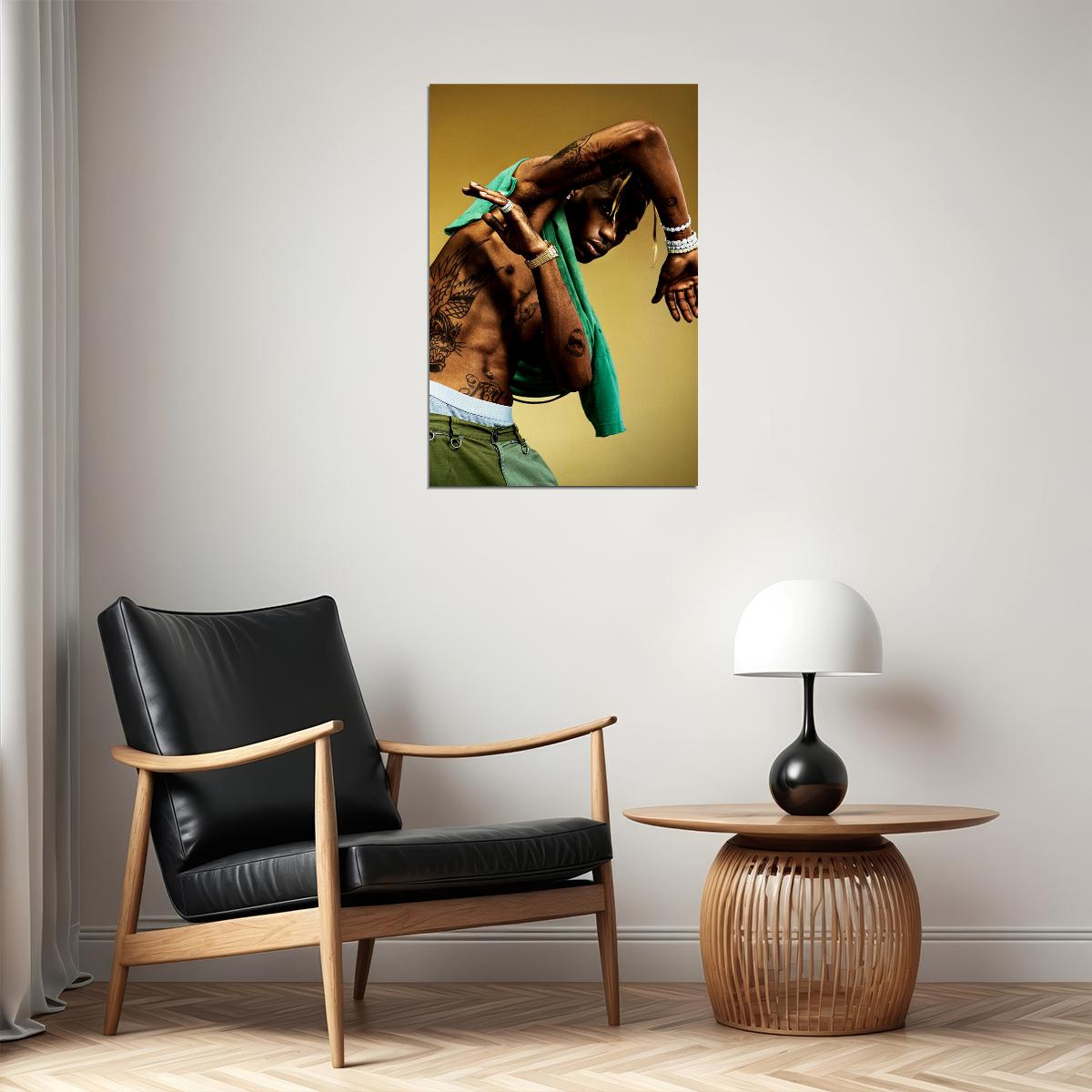 Travis Scott American Hip Hop Rap Music Singer Poster Wall Art Print Home Wall Decor - xonomax