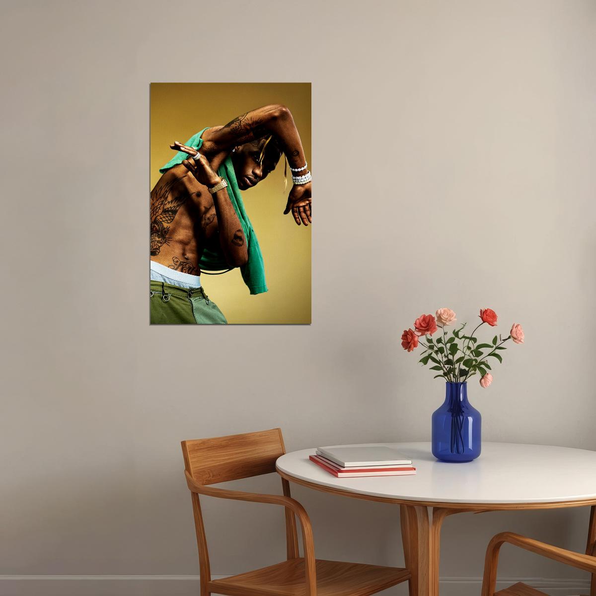 Travis Scott American Hip Hop Rap Music Singer Poster Wall Art Print Home Wall Decor - xonomax